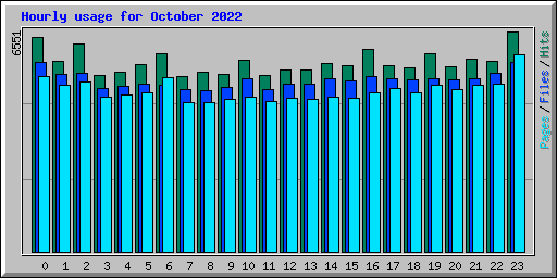 Hourly usage for October 2022