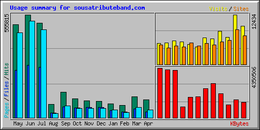 Usage summary for sousatributeband.com